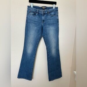 Lucky Brand Sweet Boot Women's 10/30 Med Wash Blue Stretch Denim Bootcut Jeans